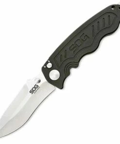 SOG Zoom Mini Folder, Satin AUS-8, Aluminum Handle