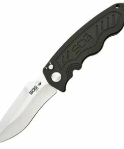 SOG Zoom Folder, Satin AUS-8, Aluminum Handle