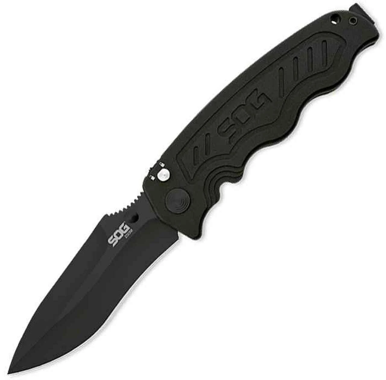 SOG Zoom Folder, Black AUS-8, Aluminum Handle 1 SOG Zoom Folder, Black AUS-8, Aluminum Handle