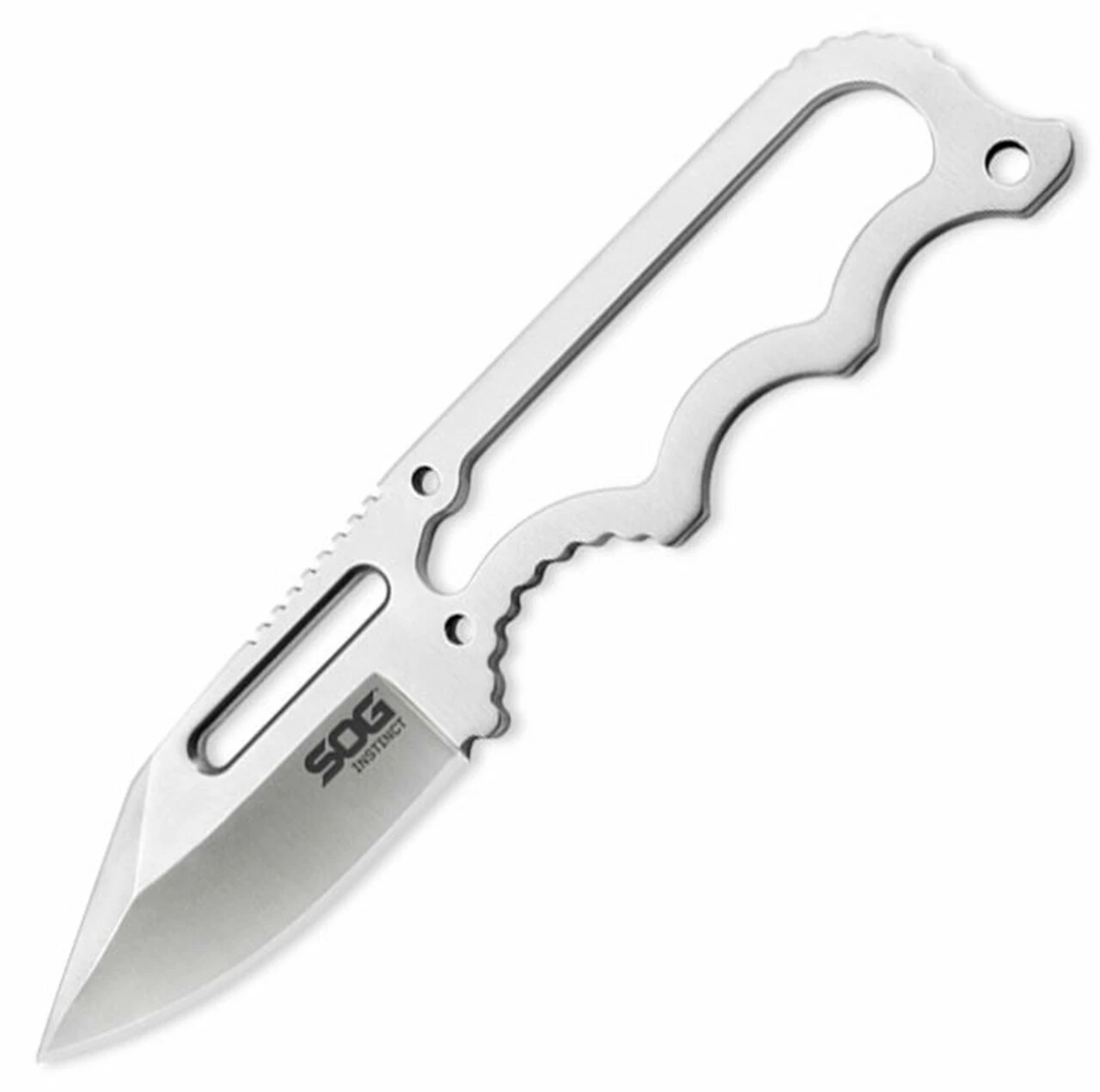 SOG Instinct, 2.3 in. 5CR15MOV Clip Point Blade, Plain Edge 1 SOG Instinct, 2.3 in. 5CR15MOV Clip Point Blade, Plain Edge