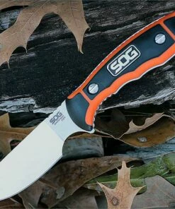 SOG Huntspoint Skinning 3.6 in. S30V Satin Drop Point Fixed Blade