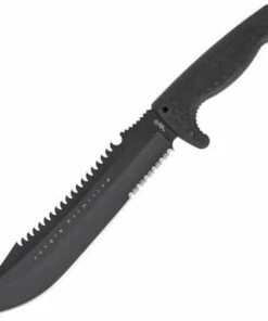 SOG Jungle Primitive, Kraton Handle, Black Blade, Nylon Sheath