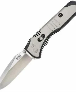 SOG Flashback A/O Folder, Satin AUS-8 Steel, Stainless Steel Handle