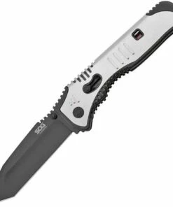SOG Flashback A/O Folder, AUS-8 Steel, Stainless Steel Handle