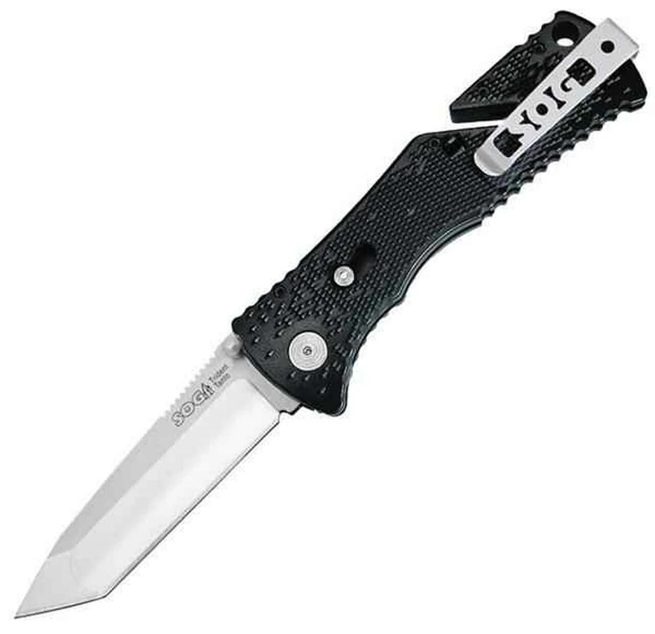 SOG Trident Folder, Zytel Handle, Tanto Point, Plain 1 SOG Trident Folder, Zytel Handle, Tanto Point, Plain