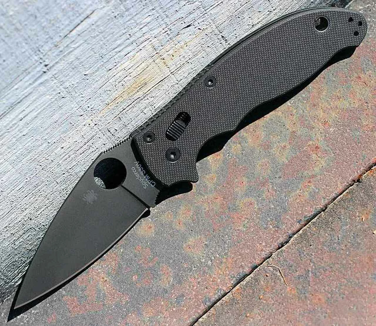 Spyderco Knives Spyderco C101GPBBK2 Manix 2 G-10, 3.37" CPM S30V Black Plain Blade 1 Spyderco Knives Spyderco C101GPBBK2 Manix 2 G-10, 3.37" CPM S30V Black Plain Blade