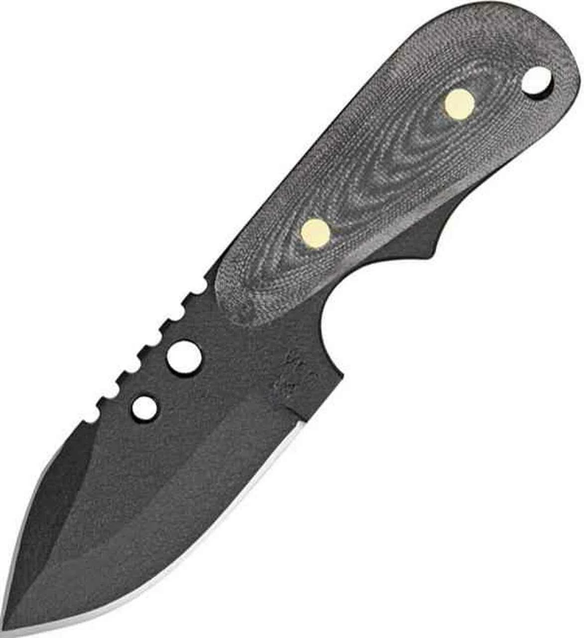 Shadow Tech Backup Clip,Fixed Blade, Micarta Handle, (3" Plain) 1 Shadow Tech Backup Clip,Fixed Blade, Micarta Handle, (3" Plain)