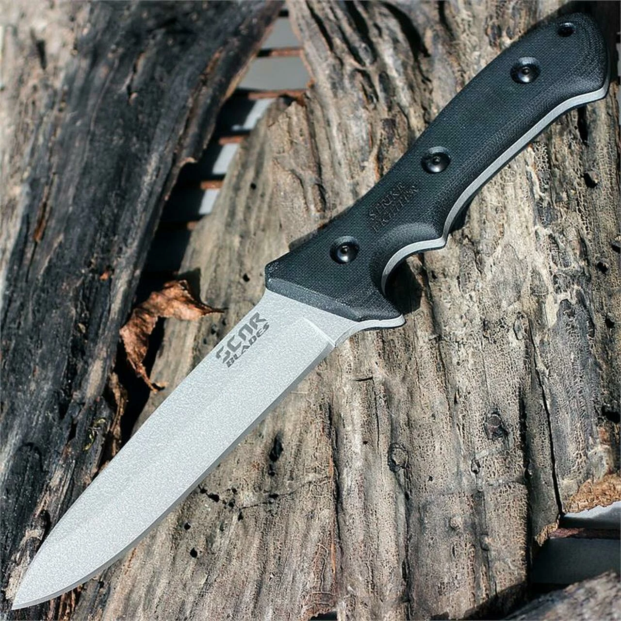 SCAR Blades Strikefighter, Gray Coated Blade with Black Kydex Sheath 1 SCAR Blades Strikefighter, Gray Coated Blade with Black Kydex Sheath