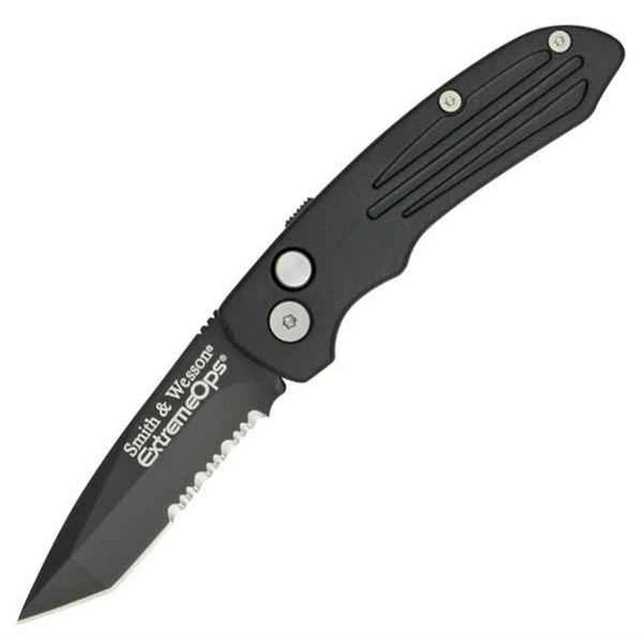 Smith and Wesson Smith & Wesson Extreme Ops, Medium Tanto Black Blade, Combo Edge 2 Smith and Wesson Smith & Wesson Extreme Ops, Medium Tanto Black Blade, Combo Edge - Image 2