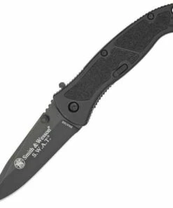 Smith and Wesson Smith & Wesson Medium SWAT MAGIC Spring Assist Knife, Plain Edge