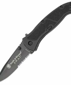 Smith and Wesson Smith & Wesson Medium SWAT MAGIC Spring Assist Knife, Combo Edge