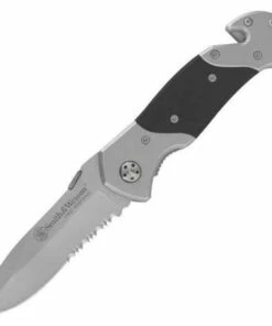 Smith and Wesson Smith & Wesson First Response Folder, 4 5/8" Closed Linerlock, Combo Edge