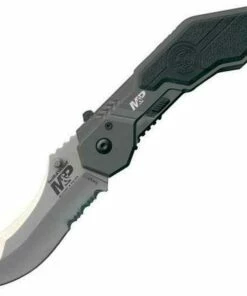 Smith and Wesson Smith & Wesson Military Police Magic Assisted Scoop Back Drop Point, Combo Edge