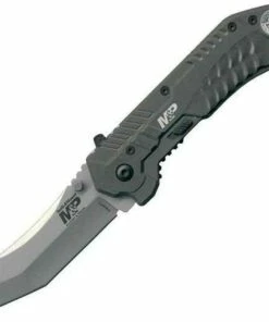 Smith and Wesson Smith & Wesson Military Police Magic Assisted Scoop Back Tanto, Plain Edge