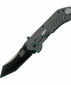Smith and Wesson Smith & Wesson Military & Police MAGIC Assisted, 2.9" Black Plain, Scoop Back Tanto Blade
