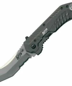 Smith and Wesson Smith & Wesson Military Police Magic Assisted Scoop Back Tanto, Combo Edge