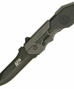 Smith and Wesson Smith & Wesson Military & Police MAGIC Assisted Knife, Plain Edge, Gun Metal Grey Aluminum Handle