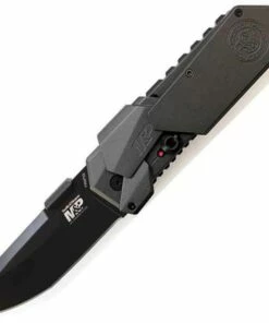 Smith and Wesson Smith & Wesson Military & Police M.A.G.I.C. Assisted Opening Knife 3 1/2 in. Plain Edge Clip Point Blade Aluminum Handle