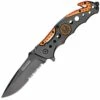 Tac Force A/O Speedster, Stainless Blade, EMT Shield Orange Accent Black Composite Handles