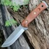 TOPS BROS154TC B.O.B. Fieldcraft, 4.75" 154CM Plain Blade, Tan Canvas Micarta Handle-Kydex Sheath