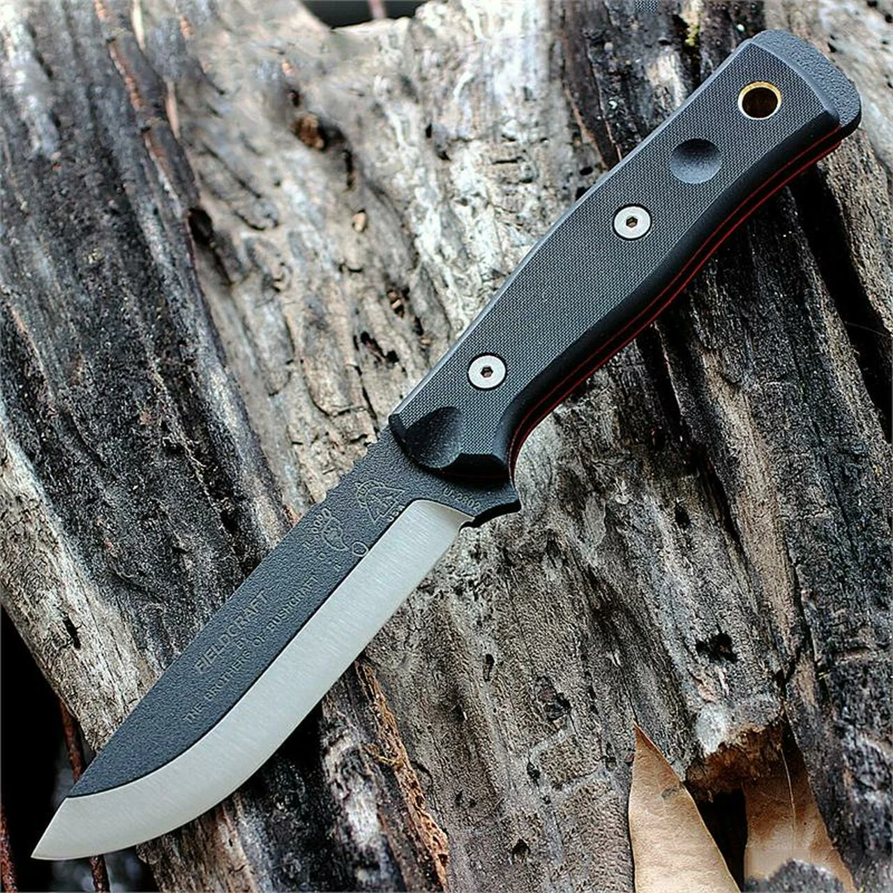 TOPS BROSBLK10 B.O.B. Fieldcraft, 4.625" 1095 Plain Blade, Black G-10 Handle-Kydex Sheath 1 TOPS BROSBLK10 B.O.B. Fieldcraft, 4.625" 1095 Plain Blade, Black G-10 Handle-Kydex Sheath