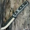 TOPS BROSWB B.O.B. Fieldcraft, 4.625" 1095 Plain Blade, Black/White G-10 Handle-Kydex Sheath