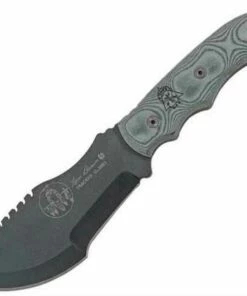 Tops Tom Brown Tracker, Black Linen Micarta Handle, Kydex Sheath