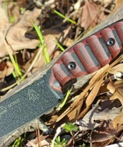 TOPS Viper Scout Fixed Blade, 1095 High Carbon Steel, Red/Black G-10 Handle