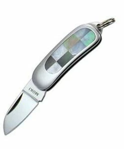 Moki Mini Pendant, White & Black M.O.P., Plain