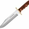 Winchester G1206 Large Bowie, 8.62" SS Plain Blade, Wood Handle, Nylon Sheath