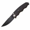 SOG-TAC ST-02 Automatic, 3.5" AUS-8 Black TiNi Plain Blade, Black Aluminum Handle