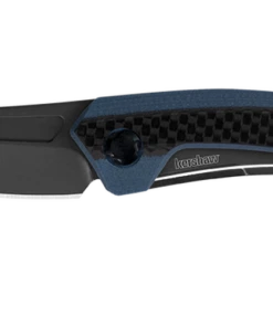 Kershaw Knives Kershaw 1225 Reverb XL, 3" 8Cr13MoV TiNi Plain Blade, Blue G-10/Carbon Fiber Overlay Handle