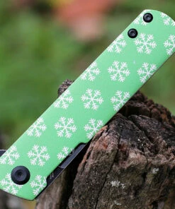 Kansept Knives Kansept Foosa - Green Snowflake G-10 (3.3" Blk 154CM) 2020T5 -Buck Knives Sales kx2020t5.3 67239.1638898658