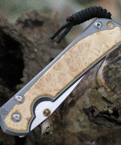 Chris Reeve Large Sebenza 31 Box Elder Inlay, 3.61" CPM S45VN Stonewashed Drop Point Blade, Matt-Blasted Handle(L31-1108) -Buck Knives Sales l31 1108.3 61818.1631629271