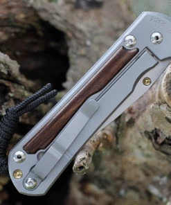 Chris Reeve Large Sebenza 31 Macassar Ebony Inlay, 3.61" CPM S45VN Stonewashed Drop Point Blade, Matt-Blasted Handle(L31-1116) -Buck Knives Sales l31 1116.3 12955.1631628950