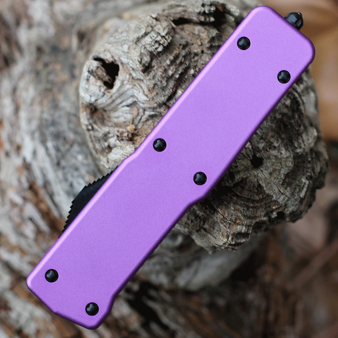 Templar Knife Co. Templar Premium Lightweight Large OTF -Alum. Purple (3.55" D2 Blk Drop Point) LA-AP-32-1 3 Templar Knife Co. Templar Premium Lightweight Large OTF -Alum. Purple (3.55" D2 Blk Drop Point) LA-AP-32-1 - Image 3