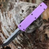 Templar Knife Co. Templar Premium Lightweight Small OTF -Alum. Purple (3" D2 Blk Drop Point) SA-AP-32-1