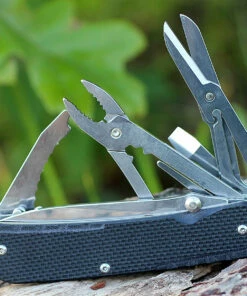 Ruike LD51-B Trekker, 3.35" 12C27 Plain Blade, Black G-10 Handle