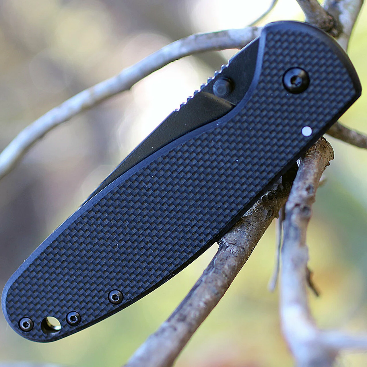 ESEE Knives Esee Expat MEDELLIN01B, 3.5" Black AUS-8 Plain Blade, Black FRN/Stainless Handle 4 ESEE Knives Esee Expat MEDELLIN01B, 3.5" Black AUS-8 Plain Blade, Black FRN/Stainless Handle - Image 4