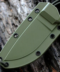 ESEE Knives ESEE 3MIL-P, Plain Edge, OD Green Molded Sheath with Molle Back -Buck Knives Sales molded green sheath 3 20468.1566589570