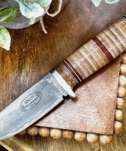 Fallkniven Idun Northern Lights - Stacked Leather (Cowry x Damascus) NL5cxL -Buck Knives Sales n5xcl 95017.1627497536