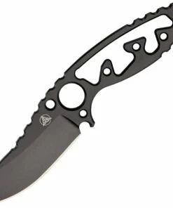 Nemesis NK-16 Afterburner Neck Knife, 2 1/4 in 9Cr13 Steel Black Plain Blade, Neck Chain