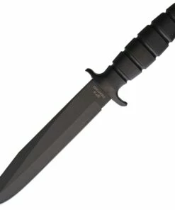 Ontario 8682 SP-6 Fighting Knife, 7.9" 1095 Plain Blade, Black Kraton Handle