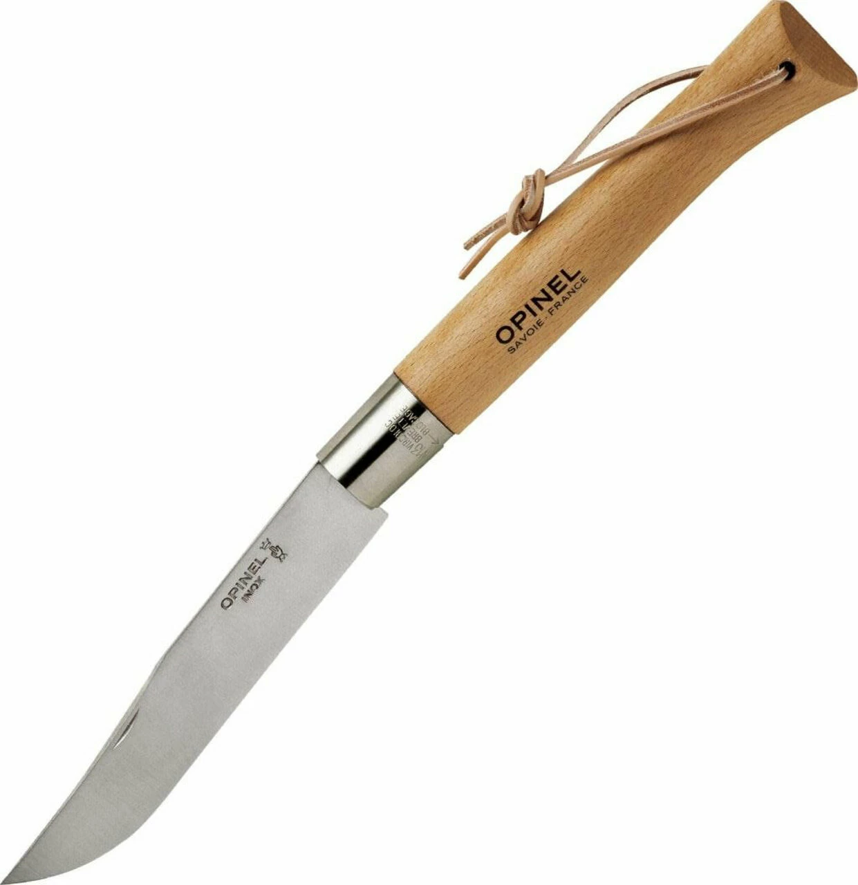Opinel Giant Knife No13 OP22136, 10 7/8" Closed, Stainless Clip Blade, Beechwood Handle-221360 1 Opinel Giant Knife No13 OP22136, 10 7/8" Closed, Stainless Clip Blade, Beechwood Handle-221360