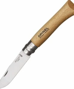 Opinel No 10 OP23100, 5 1/8" Closed, Stainless Blade, Beechwood Handle-16315