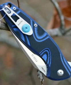 Ruike Fang P105Q, 3.6" 14C28N Plain Blade, Black/Blue G-10 Handle -Buck Knives Sales p105q.1 13208.1566585930