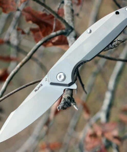 Ruike Beta Plus P128SF, 3.5" 14C28N Plain Blade, Stainless Handle