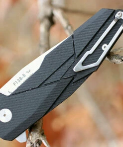 Ruike P138B, 3.5" 14C28N Plain Blade, Black G-10 Handle -Buck Knives Sales p138b.2 76786.1566585946