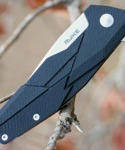 Ruike P138B, 3.5" 14C28N Plain Blade, Black G-10 Handle -Buck Knives Sales p138b.3 51187.1566585947