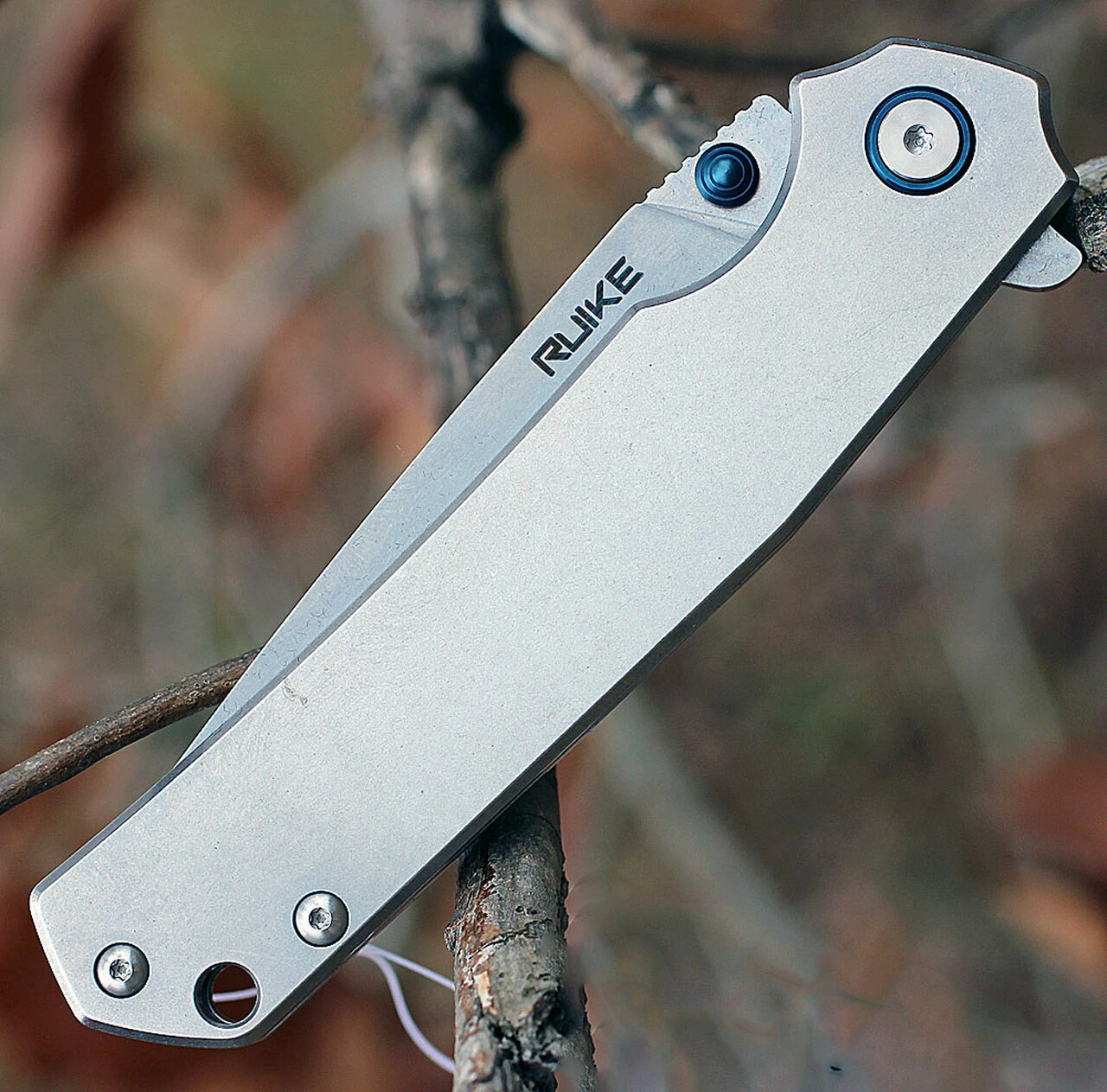 Ruike P801SF, 3.4" 14C28N Plain Blade, Stainless Handle 4 Ruike P801SF, 3.4" 14C28N Plain Blade, Stainless Handle - Image 4